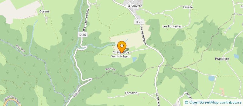 localisation de l'entreprise GAEC BOIS DE MEIL à SAINT-MARTIN-LA-SAUVETE