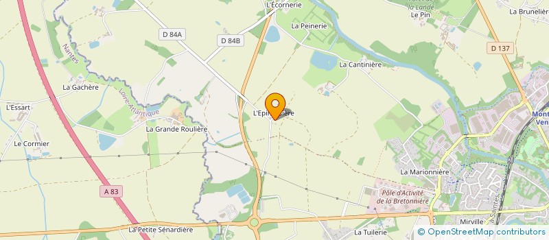 localisation de l'entreprise GAEC BOIS DES HOUX à MONTAIGU-VENDEE