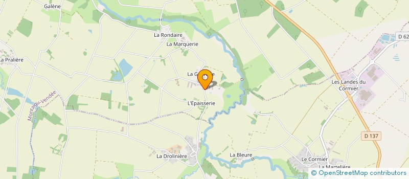 localisation de l'entreprise GAEC BOISMENARD à MONTAIGU-VENDEE
