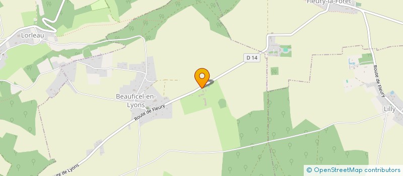 localisation de l'entreprise GAEC BOISSET à BEAUFICEL-EN-LYONS