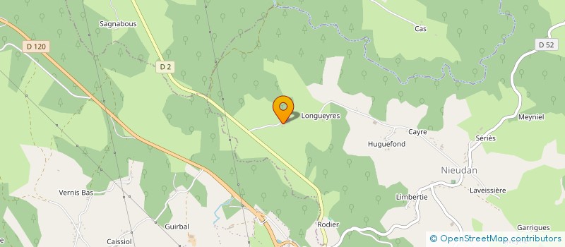 localisation de l'entreprise GAEC BOISSIERES à NIEUDAN