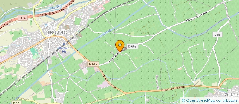 localisation de l'entreprise GAEC BONET à ILLE-SUR-TET