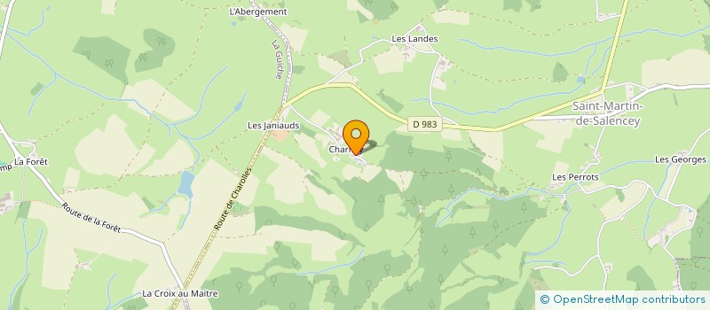 localisation de l'entreprise GAEC BONIN CHARNAY à SAINT-MARTIN-DE-SALENCEY