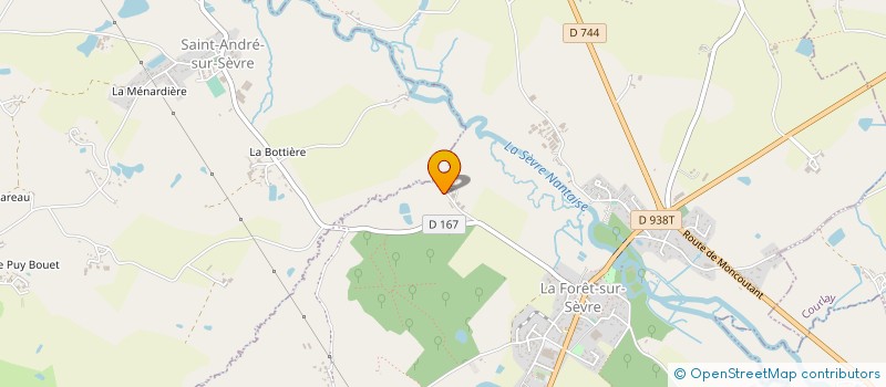 localisation de l'entreprise GAEC BONNEAU  LA FORET-SUR-SEVRE