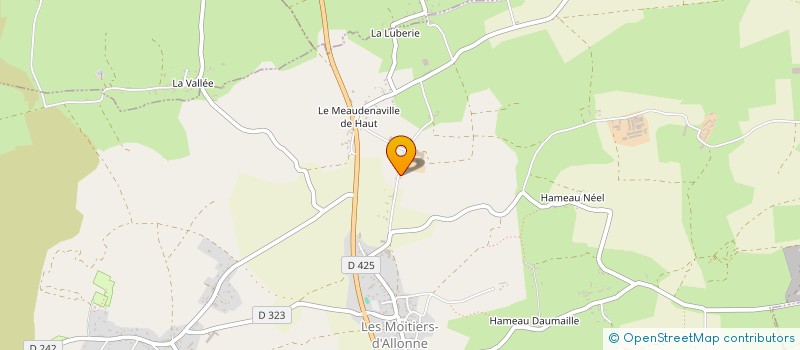 localisation de l'entreprise GAEC BONNISSENT à LES MOITIERS-D'ALLONNE