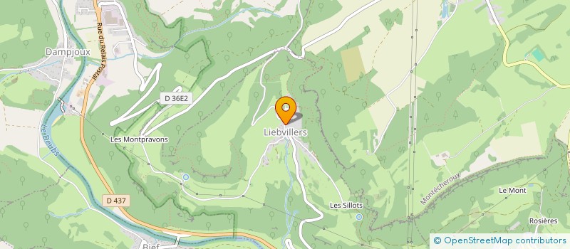 localisation de l'entreprise GAEC BONVALOT SUR GRIVEY à LES TERRES-DE-CHAUX