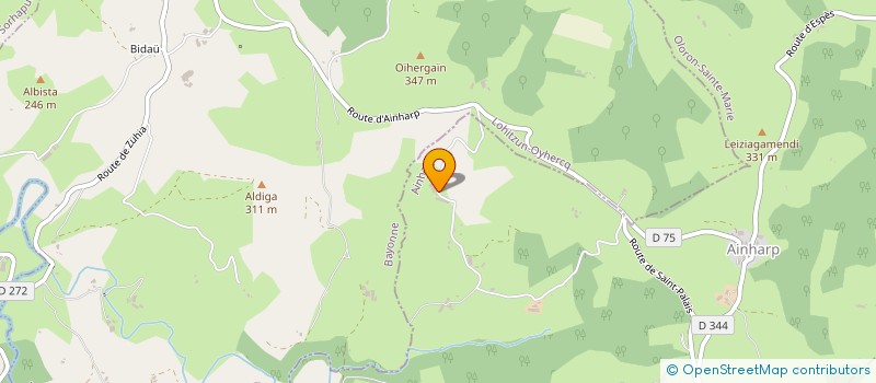 localisation de l'entreprise GAEC BORDALEKIA  AINHARP