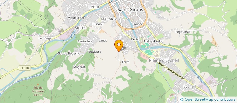 localisation de l'entreprise GAEC BORDE BLANCHE à SAINT-GIRONS