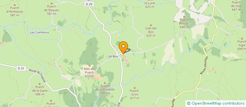 localisation de l'entreprise GAEC BORIES FREGEAC  SOUSCEYRAC-EN-QUERCY