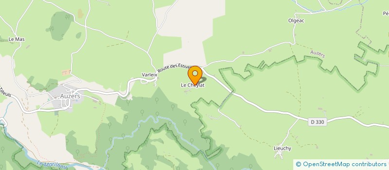 localisation de l'entreprise GAEC BOS DU CHEYLAT à AUZERS