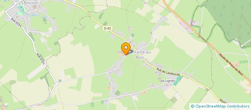 localisation de l'entreprise GAEC BOUCHEZ à FONTAINE-AU-BOIS