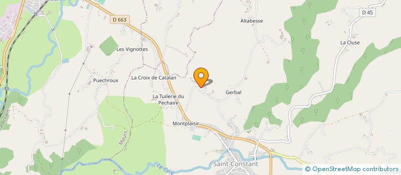 localisation de l'entreprise GAEC BOUDET à SAINT-CONSTANT-FOURNOULES