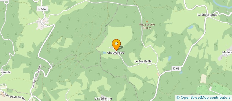 localisation de l'entreprise GAEC BOUDIN ET LEONTINE  PEYRAT-LE-CHATEAU