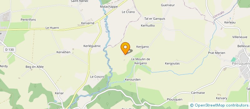 localisation de l'entreprise GAEC BOUGUENNEC à PERSQUEN