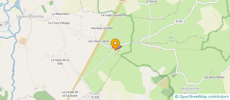 localisation de l'entreprise GAEC BOUILLON à SAINTE-COLOMBE