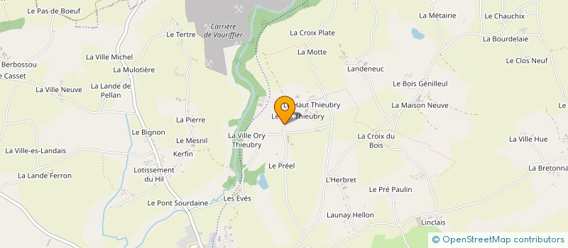 localisation de l'entreprise GAEC BOULANGER à PLOUASNE