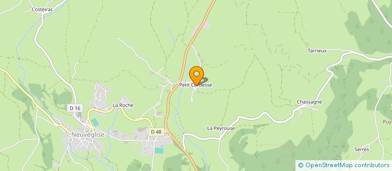 localisation de l'entreprise GAEC BOURDIOL FRERES à NEUVEGLISE-SUR-TRUYERE