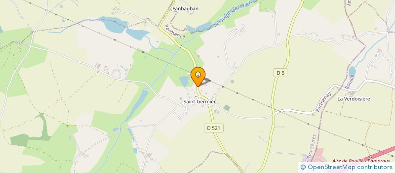 localisation de l'entreprise GAEC BOURG GAILLARD  SAINT-GERMIER