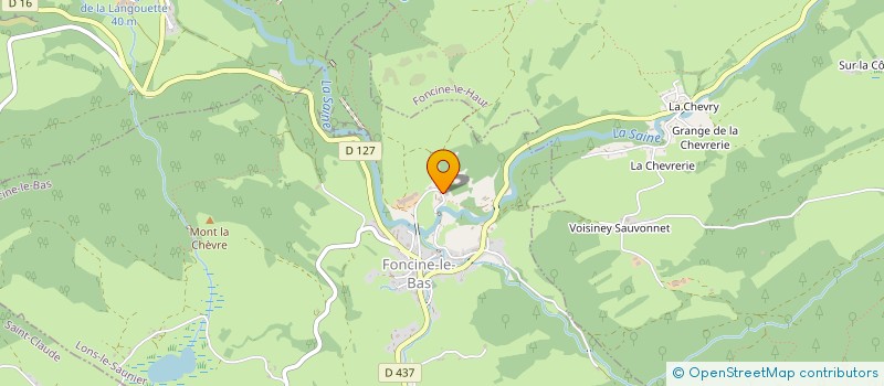 localisation de l'entreprise GAEC BOURGEOIS à FONCINE-LE-BAS