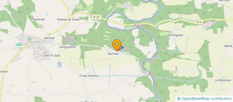 localisation de l'entreprise GAEC BOURIC VALEGANT à REDENE