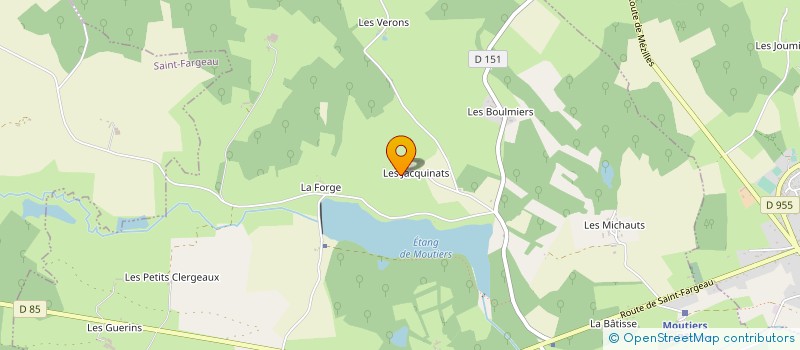 localisation de l'entreprise GAEC BOUTAUT à MOUTIERS-EN-PUISAYE