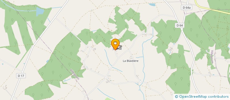 localisation de l'entreprise GAEC BOUTEAU à VILLEGOUIN
