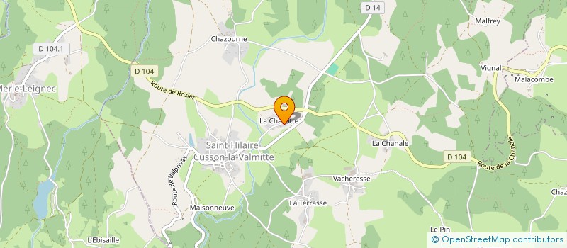 localisation de l'entreprise GAEC BOUTHEON à SAINT-HILAIRE-CUSSON-LA-VALMITTE