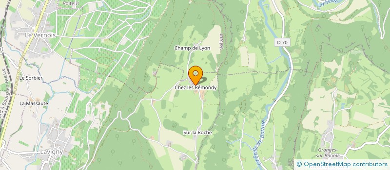 localisation de l'entreprise GAEC BOUTIN à LAVIGNY