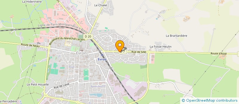 localisation de l'entreprise GAEC BOUVET-RACINE  EVRON