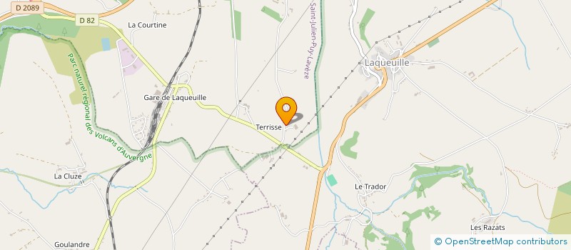 localisation de l'entreprise GAEC BOYER TERRISSE à SAINT-JULIEN-PUY-LAVEZE