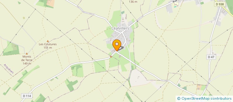 localisation de l'entreprise GAEC BRANTON  LEALVILLERS