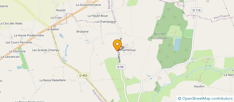 localisation de l'entreprise GAEC BREIZH VOLAILLES à DOMALAIN