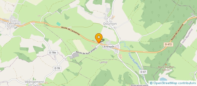 localisation de l'entreprise GAEC BRENANS à DOURNON