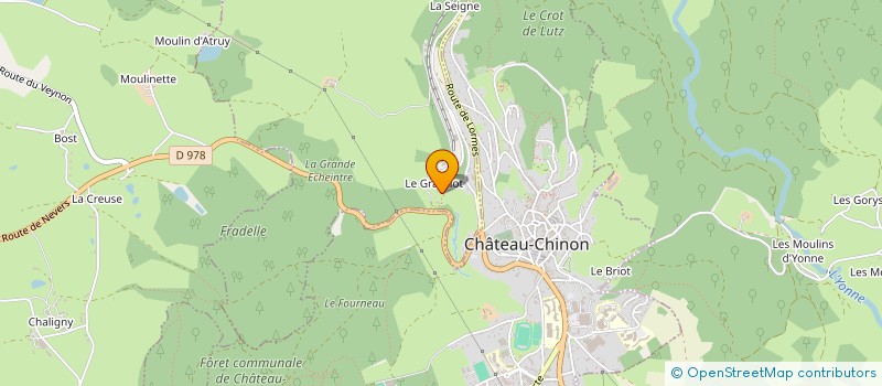 localisation de l'entreprise GAEC BREUGNOT-SY à CHATEAU-CHINON (CAMPAGNE)