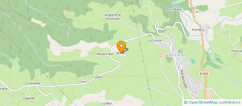 localisation de l'entreprise GAEC BREUIL à SAINT-CERNIN