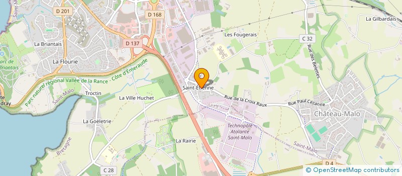 localisation de l'entreprise GAEC BREVAULT ST ETIENNE  SAINT-MALO