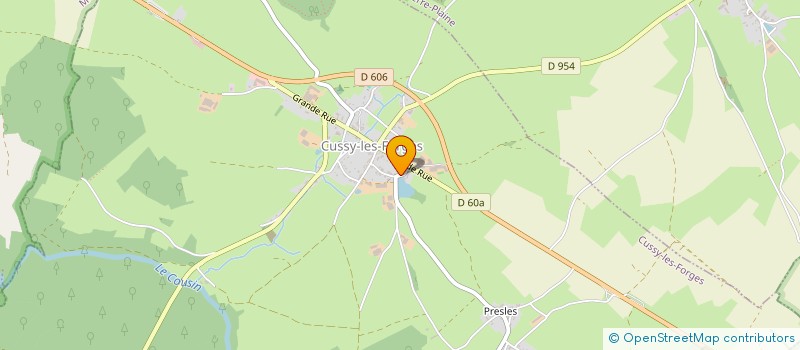 localisation de l'entreprise GAEC BROUSSET  CUSSY-LES-FORGES