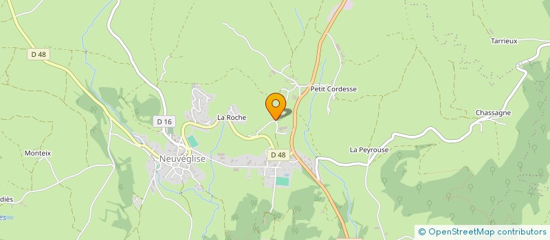 localisation de l'entreprise GAEC BRUNEL à NEUVEGLISE-SUR-TRUYERE