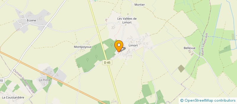 localisation de l'entreprise GAEC BRUNET à CLUSSAIS-LA-POMMERAIE