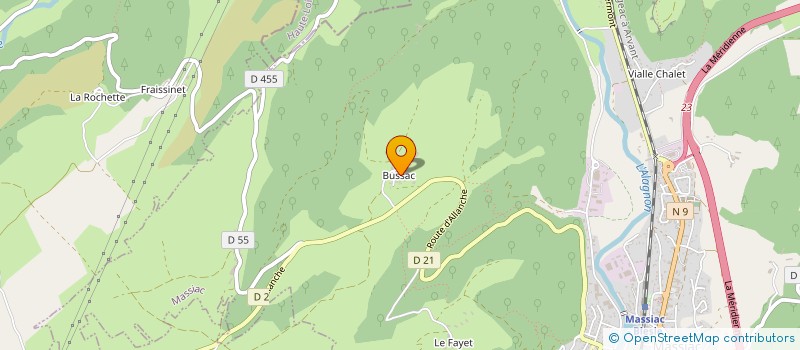 localisation de l'entreprise GAEC BRUNET à MASSIAC