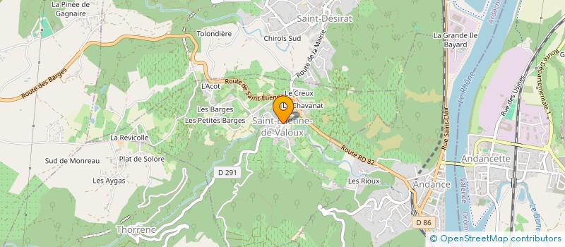 localisation de l'entreprise GAEC BRUYERE YANN ET ZABOU  SAINT-ETIENNE-DE-VALOUX