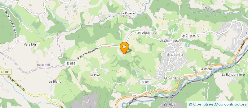 localisation de l'entreprise GAEC BUFFIN BEAUDOIN  BRUSSIEU