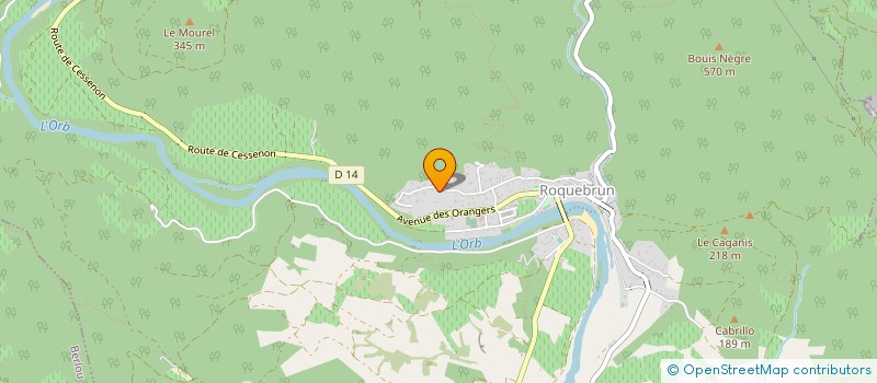 localisation de l'entreprise GAEC BUFFLIER CROUSILLAC  ROQUEBRUN