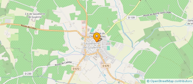 localisation de l'entreprise GAEC BUGEAUD PERE FILS FILLE  SAUVETERRE-DE-GUYENNE