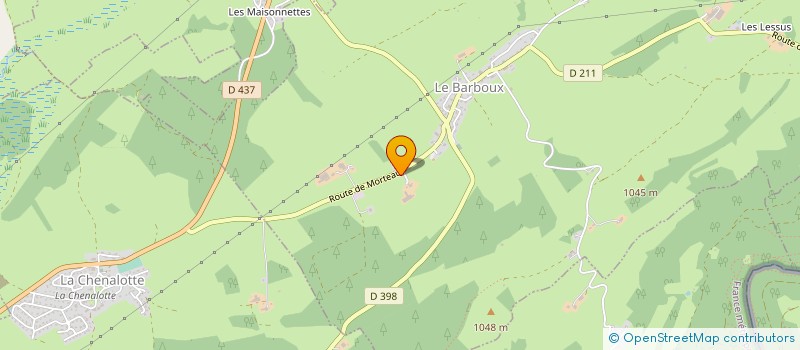 localisation de l'entreprise GAEC BULIARD-KUENZLI à LE BARBOUX