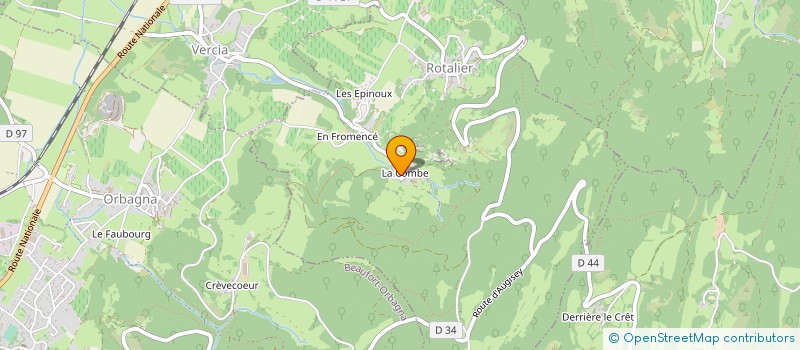 localisation de l'entreprise GAEC BURONFOSSE  ROTALIER