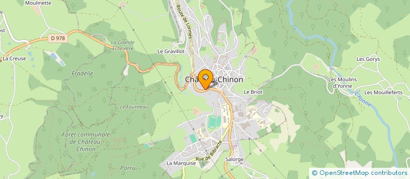 localisation de l'entreprise GAEC BUTEAU MICHEL ET CLEMENT à CHATEAU-CHINON CAMPAGNE