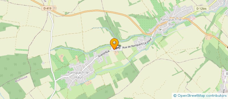 localisation de l'entreprise GAEC BUTSCH à RANSPACH-LE-HAUT