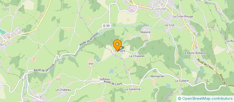 localisation de l'entreprise GAEC BUTTY à CUINZIER