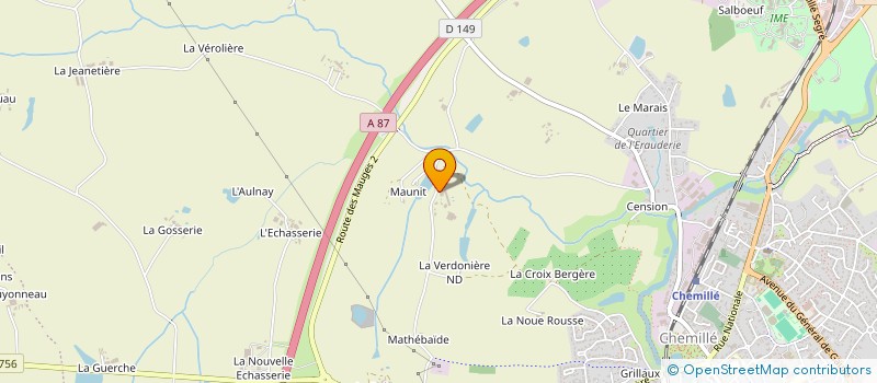 localisation de l'entreprise GAEC CABRI D ANJOU à CHEMILLE-EN-ANJOU
